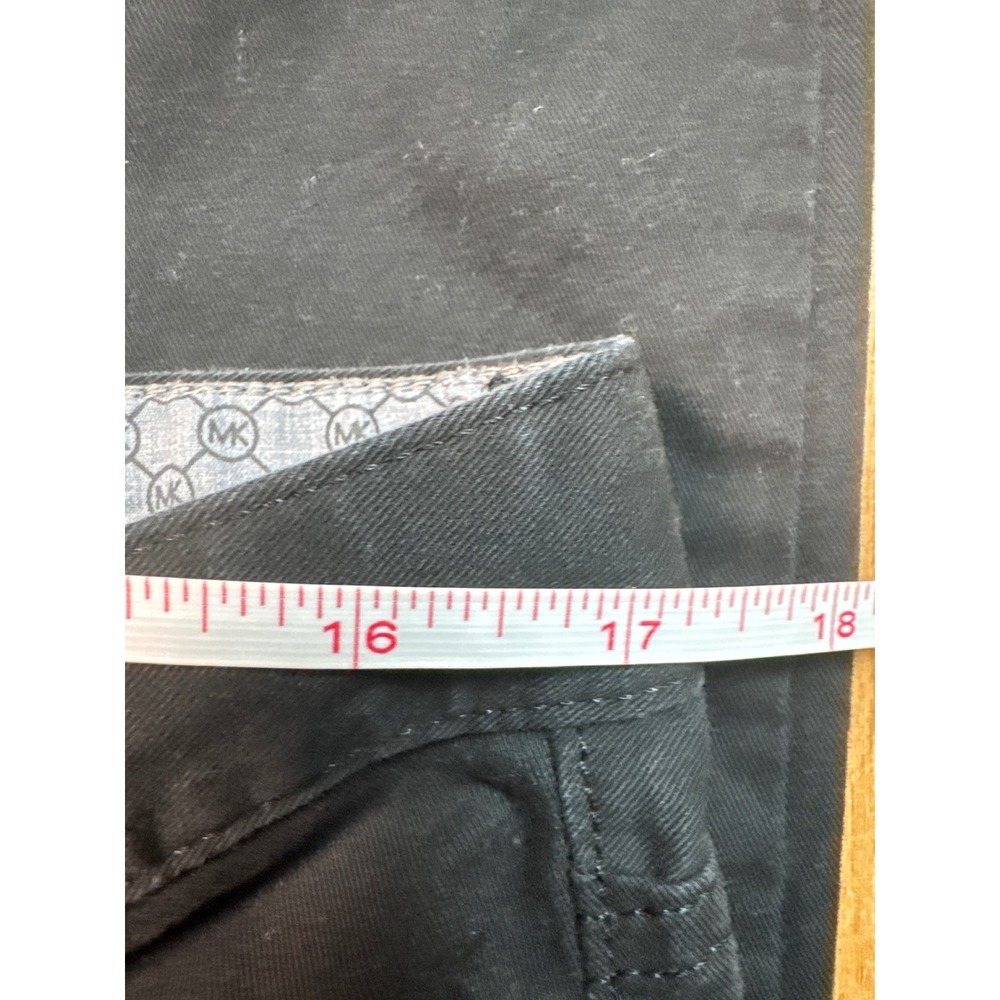 Michael Kors Parker Slim Fit Black Pants Mens 36/30 Cotton Blend Five Pocket - Picture 7 of 12